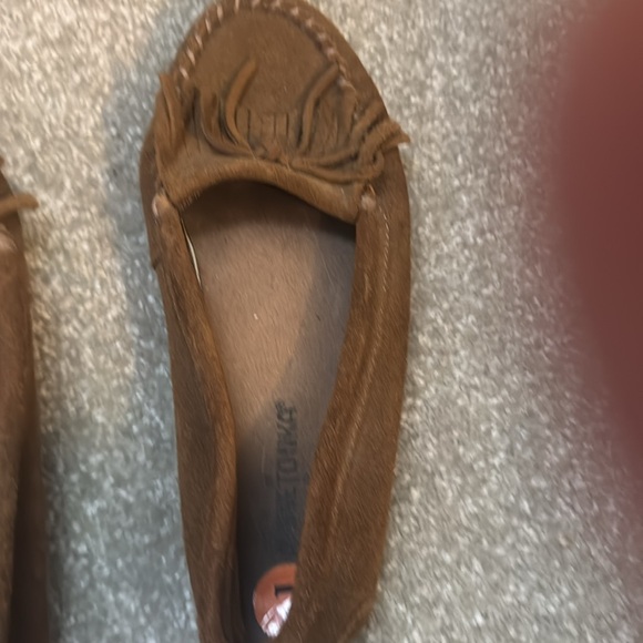 MINNETONKA Suede Moccasin with Rubber Sole - Picture 5 of 16